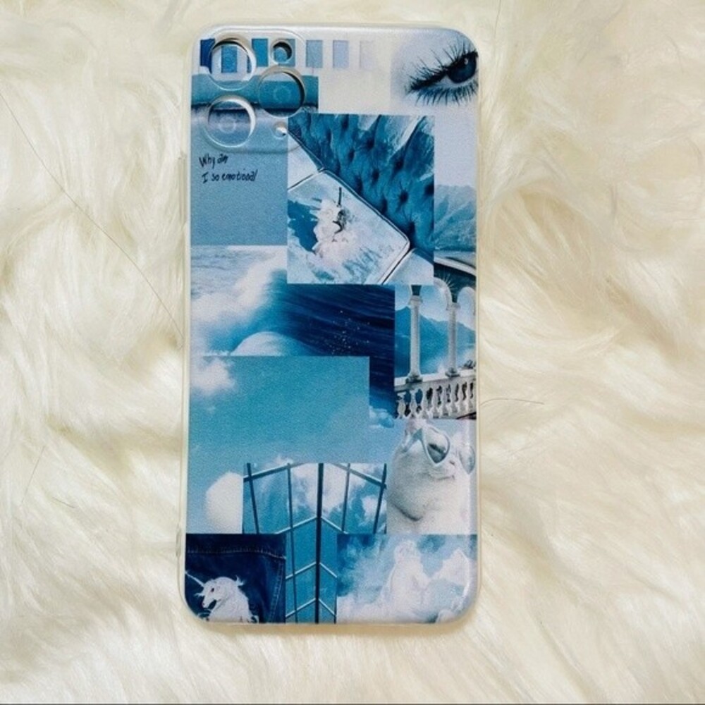 Blue Aesthetic Collage Phone Case iPhone 11 ProMax